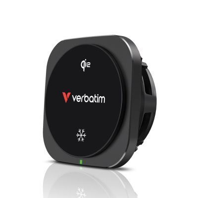 6. Verbatim Charge 'n' Drive Qi2 Smartphone Black USB Wireless Charging Fast Charging Automatic