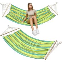 GARDEN HAMMOCK FOR 2 PEOPLE 200X150CM WITH SPREADER 1052724
