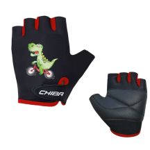 CHIBA COOL KIDS Children's Gloves, Black, Dinosaur, L