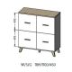 3. Chest of drawers LOTTA 110 4D wotan + matt black