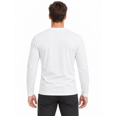3. Men's long-sleeved cotton T-shirt 4F 4FWMM00TLONM611-10S