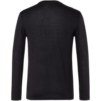Men’s SUPER.NATURAL M 2 Pitch LS Long-Sleeve Shirt, Black