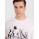 3. Men's regular t-shirt with volleyball print 4F 4FRAW25TTSHM3319-10S