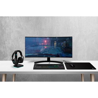 3. Corsair | Rubber Dome | K55 RGB PRO | Gaming Keyboard | Gaming Keyboard | RGB LED Light | United States | Wired | Black