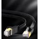 4. Ugreen Flat Cable Internet Network Cable Ethernet Patchcord RJ45 Cat 7 STP LAN 10 Gbps 3m Black (NW106 11262)