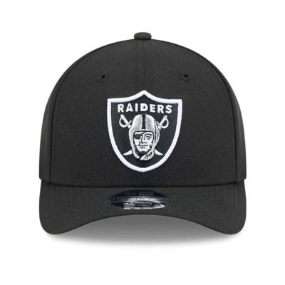 2. New Era 9FORTY NFL Las Vegas Raiders Team M-Crown Black Snapback Cap - 60691819