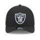 2. New Era 9FORTY NFL Las Vegas Raiders Team M-Crown Black Snapback Cap - 60691819