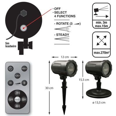 5. LASER PROJECTOR 13 FUNCTIONS WITH REMOTE CONTROL