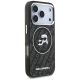 4. Karl Lagerfeld IML Glitter Karl&Choupette Heads Logo MagSafe Case for iPhone 17 Pro - Black