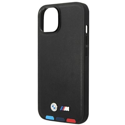 6. Case BMW BMHCP14S22PTDK iPhone 14 6.1 "black / black Leather Stamp Tricolor