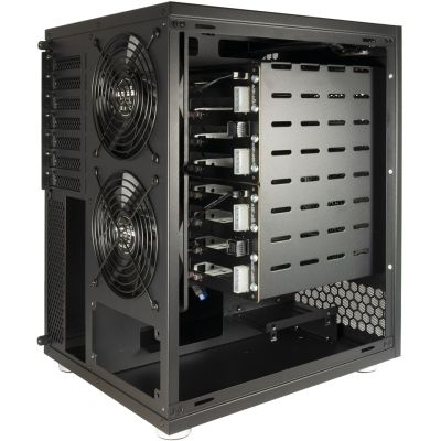 7. Inter-Tech Geh Mini IPC NAS-8 ITX, Micro-ATX, ATX 240x295x362 Case