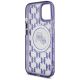 7. Karl Lagerfeld IML Monogram Karl & Choupette Head MagSafe iPhone 15 Case - Purple