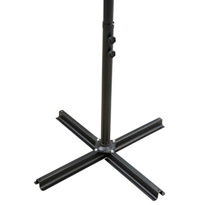 11. 300CM FOLDING GARDEN UMBRELLA ON A BOOM, ANTHRACITE GREY