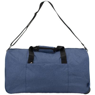 2. TROLLEY TRAVEL BAG T5537-2 NAVY BLUE SEMI LINE