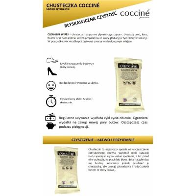 10. Coccine DA0337 shoe cleaning wipes