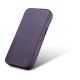 8. iCarer CE Premium Leather Folio Case iPhone 14 Plus Magnetic Flip Leather Folio Case MagSafe Dark Purple (WMI14220715-DP)