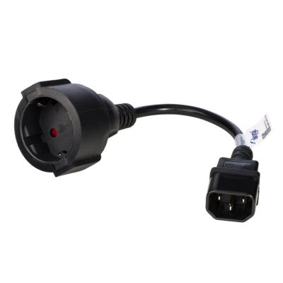 2. Akyga AK-PC-10A cable (C14 / IEC C14 / IEC 320 C14 M - Schuko F; 0.15m; black)
