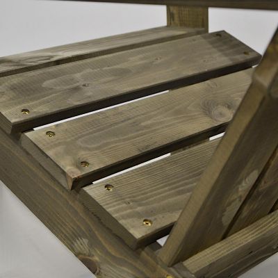 6. WOODEN GARDEN ARMCHAIR WITH ARMRESTS