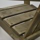6. WOODEN GARDEN ARMCHAIR WITH ARMRESTS