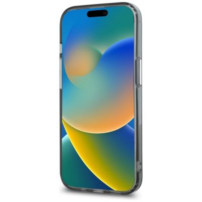 5. Karl Lagerfeld IML Monogram Karl & Choupette Head MagSafe iPhone 15 Case - Black