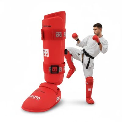 Karate WKF RED Shin and Foot Protectors | MOOTO