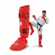 Karate WKF RED Shin and Foot Protectors | MOOTO