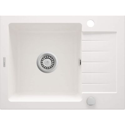 Deante 1-bowl Zorba sink with short drainer 44 x 58cm alabaster (ZQZ_A11A)