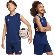 Koszulka dla dzieci adidas Entrada 26 Sleeveless Jersey granatowa KB3936