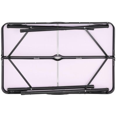 26. FOLDABLE CAMPING TABLE 90x60x70CM AND 2 BENCHES 87x23x39CM WOOD