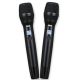 9. DNA XMIC 2 - Dual wireless set 2x handheld microphone + receiver, UHF band 518-542 MHz