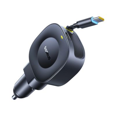 2. Baseus PrimeTrip VR2 30W + 30W Car Charger with Retractable USB-C Cable - Black