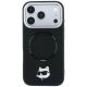3. Karl Lagerfeld with Ring Stand 360 Choupette Head Pin MagSafe Case for iPhone 18 Pro Max / 17 Pro Max - Black