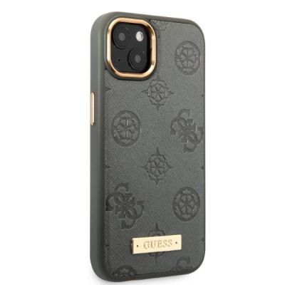 4. Guess GUHMP13MSAPSTG iPhone 13 6.1" grey/grey hardcase Peony Logo Plate MagSafe