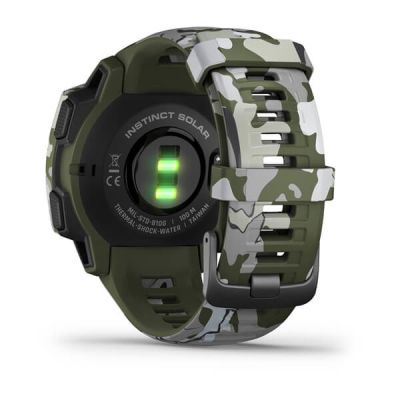 9. Garmin Instinct Solar Camo Watch Green (010-02293-06)