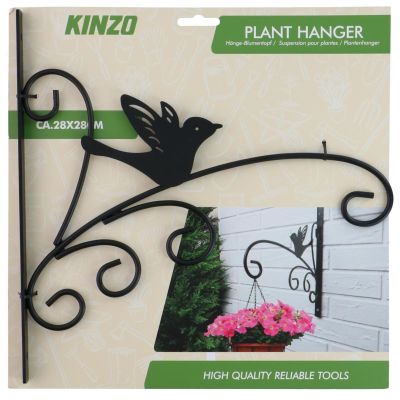 4. KINZO METAL PLANT HANGER BLACK 28X25CM