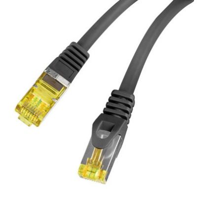 3. LANBERG CAT.6A S/FTP LSZH CU 2M BLACK PATCH CORD FLUKE PASSED