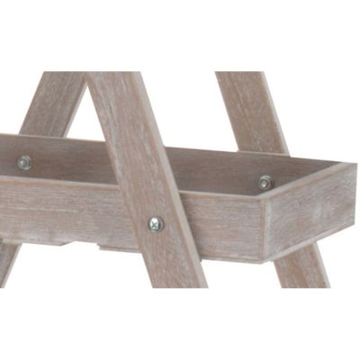 35. FOLDABLE WOODEN FLOWER STAND 3 SHELVES