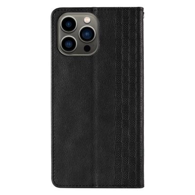 6. Magnet Strap Case for Samsung Galaxy S23+ Flip Wallet Mini Lanyard Stand Black