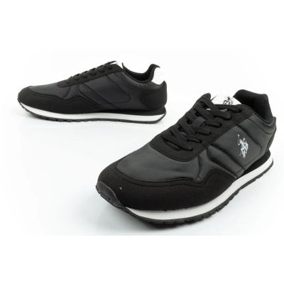 8. US Polo Assn sports shoes sneakers men's fashionable comfortable black