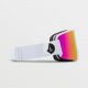2. Volcom Garden Snowboard Goggles Matte White/Pink Chrome UV Protection Pink (VG0122101)
