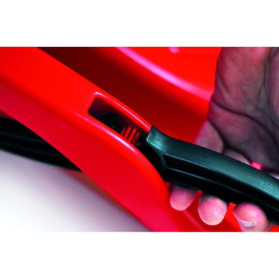 10. RACE RED PLASTIC SLED WITH BRAKES
