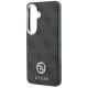 6. Guess 4G Rhinestone Round Logo MagSafe Case for Samsung Galaxy S26 - Black