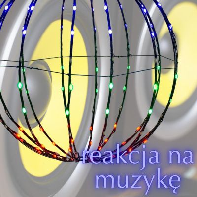 4. HANGING DECORATIVE BALL 168LED RGB 40CM