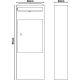 5. Standing courier parcel box 34x22x96cm 1068725