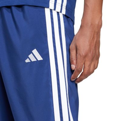 5. Men's adidas Essentials 3-Stripes Stanford Open Hem Pants Blue JE6400