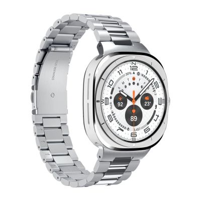 6. Spigen Modern Fit Band Bracelet for Samsung Galaxy Watch Ultra 47mm - Silver