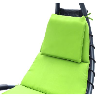 18. BERGAMO DECHAIR WITH UMBRELLA 200x125x180CM LIME