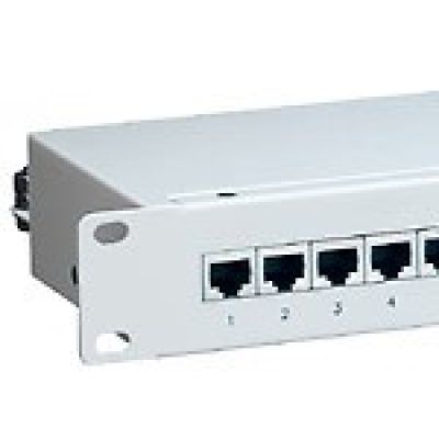 6. Patchpanel Equip CAT6 24 Port light gray 19 inch (1HE)