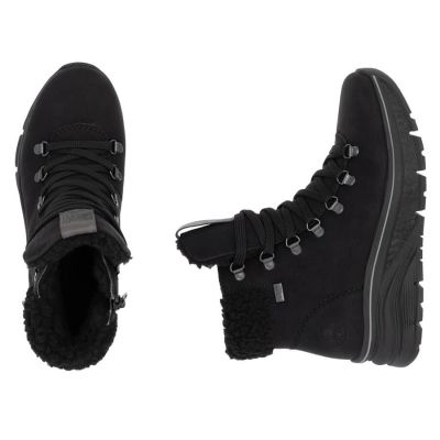 46. Waterproof insulated women's hiking boots in black Rieker 48034-00