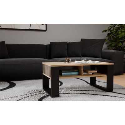 8. COFFEE TABLE MODERN 2P SLIM ARTISAN BLACK LEG
